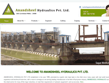 Tablet Screenshot of anandsheelhydraulics.com